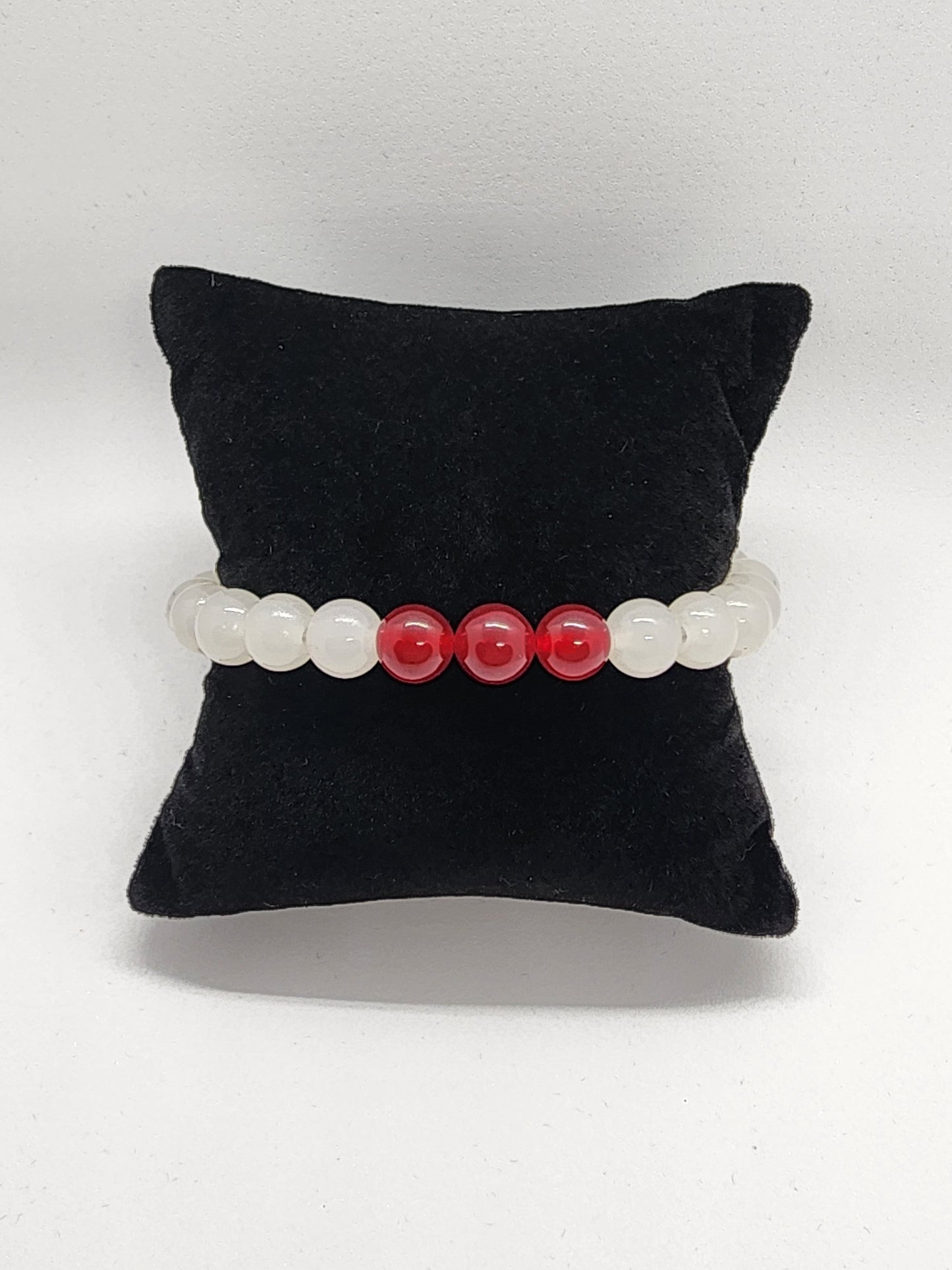 Natural White with Dark Jade Plum