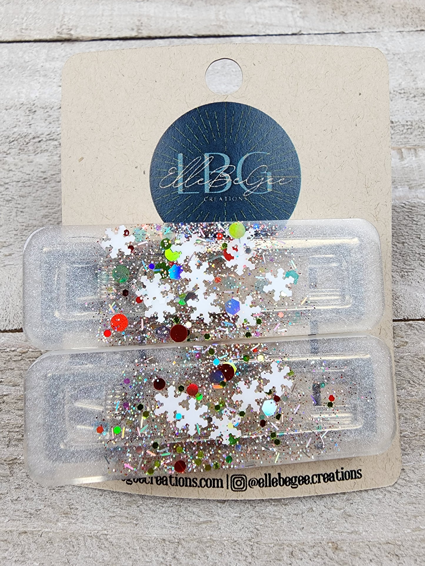 Snow Flakes Hairclips