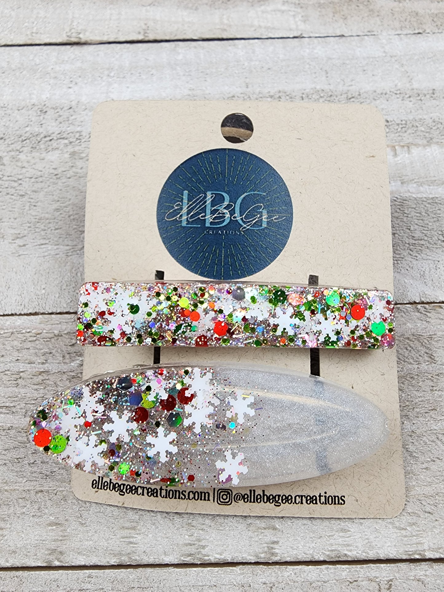 Snow Flakes Hairclips